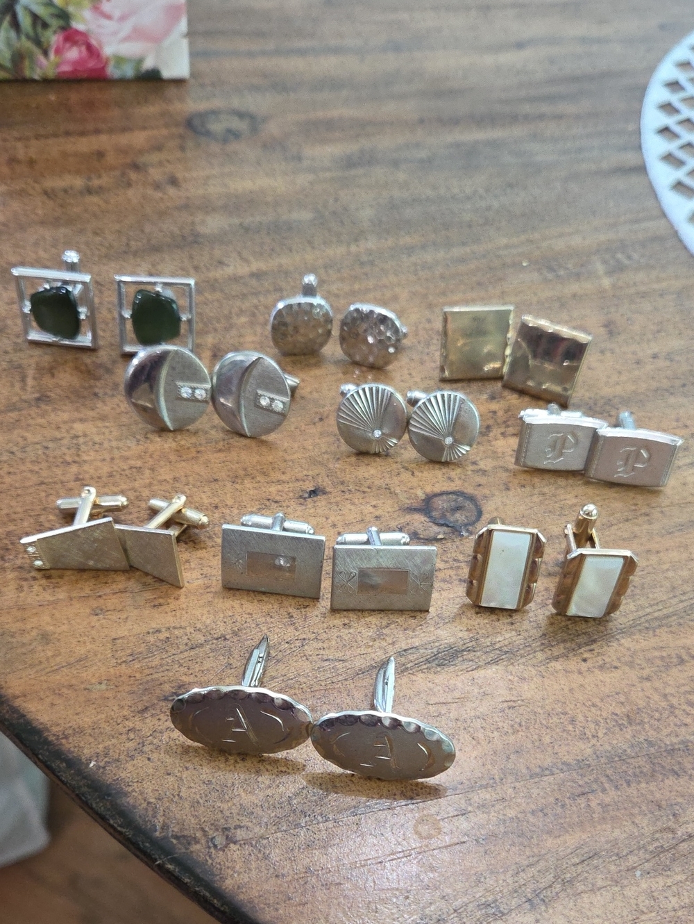 Classic Silver and Gold Men's Cufflink Set